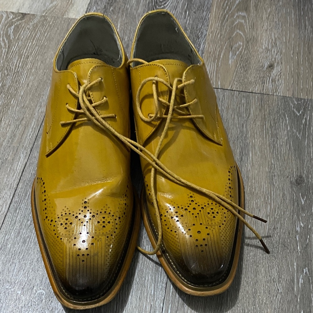 Elegant Mustard Oxford Shoes for Men
